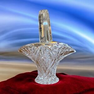 Elegant Vintage Crystal Basket